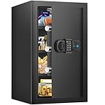 [23.6" Tall] Extra Large Safe for Home Use, Digital Home Safes with Programmable Keypad, Spare Keys and Alarm System, Anti-Theft Security Safes for Home Office