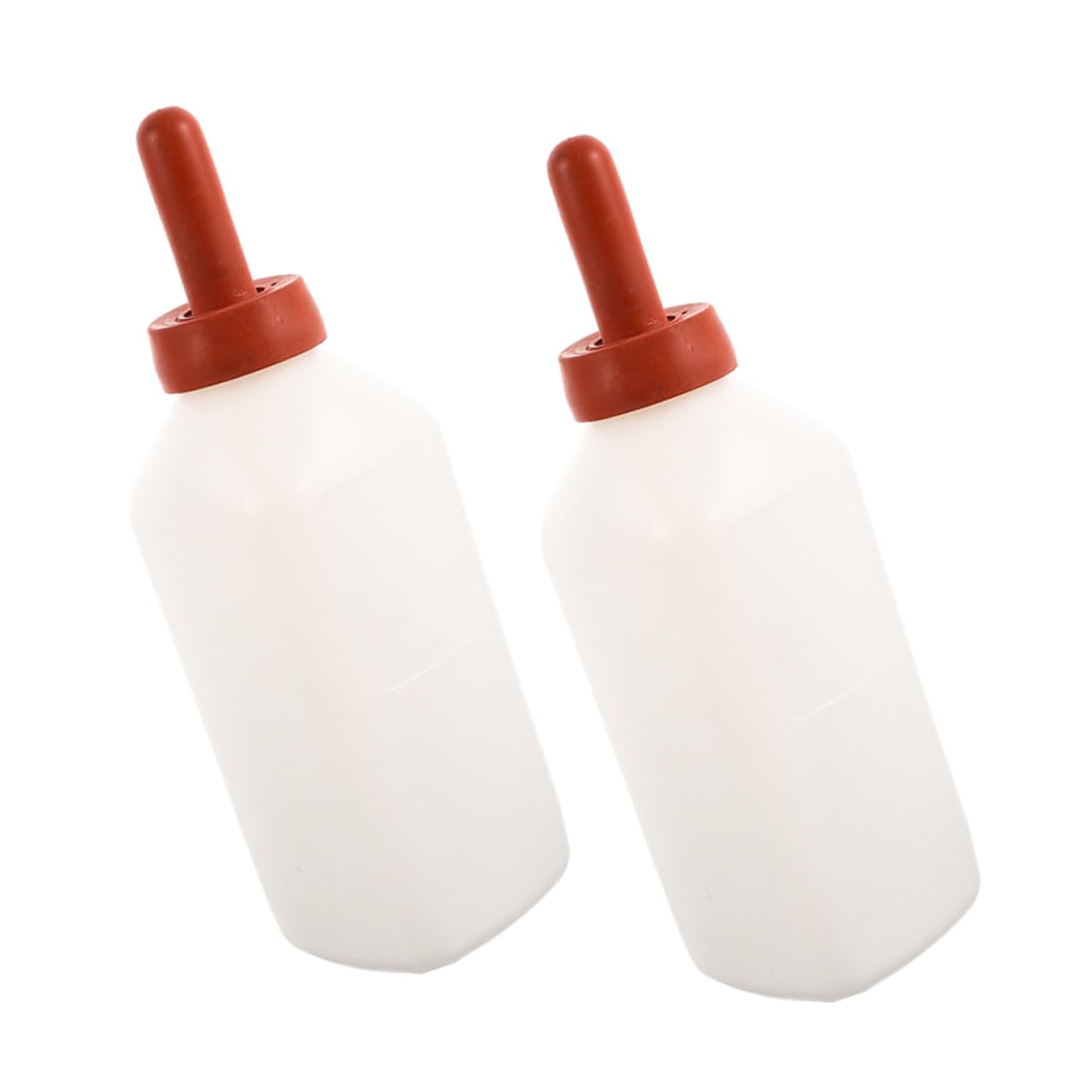 Yardwe 2piezas Biberón Veterinario Vertical Biberón Para Terneros Tetina De Goma Alimentador De Leche Para Animales Pequeños Cabras y Corderos Unidades