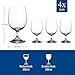 Villeroy & Boch La Divina Collection Water Goblet, Set of 4, Crystal Glass, 11 oz Capacity, Clear