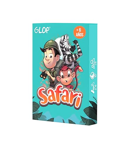 Glop Safari, Juegos de Mesa Niños 6-99 Años - Juego de Cartas Familiares - Juego de Mesa 2-6 Jugadores - Partidas Rápidas y Divertidas - Regalo Niño y Niña 6,7,8,9,10 años cumpleaños y Papá Noel Glop Safari, Juegos de Mesa Niños 6-99 Años - Juego de Cartas Familiares - Juego de Mesa 2-6 Jugadores - Partidas Rápidas y Divertidas - Regalo Niño y Niña 6,7,8,9,10 años cumpleaños y Papá Noel
