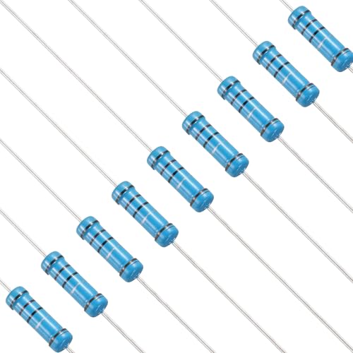 Image of PATIKIL 0.1 Ohm Resistor, 50Pcs 2W Metal Film Fixed Resistor Kit 1% Tolerance Multiple Values of Resistance Optional for DIY Electronics Projects Computer TV Circuit Board