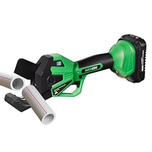 NEXON Electric PVC Pipe Cutter, Cuts up to1-1/2″,18V Cordless Ratcheting Pipe Shear with LCD Display & Rechargeable Battery, Plastic Pipe Cutter, PEX Pipe Cutter, PVC Cutter Tool, PVC Ratchet Cutter