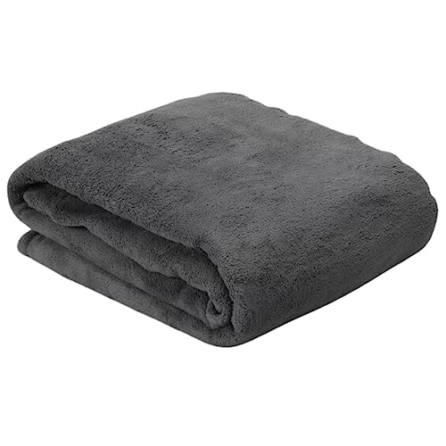 Cobertor Casal Manta Microfibra Fleece (Cinza Escuro)