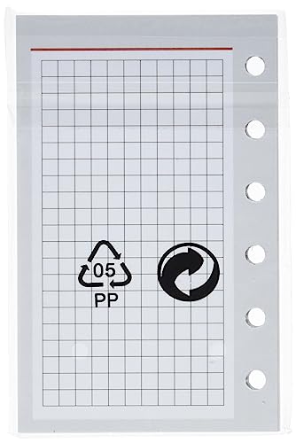 BSB Ersatzeinlage Notizen, ca. A7, 6-Fach Lochung, kariert, Pocket Terminplaner Organizer, 02-0277