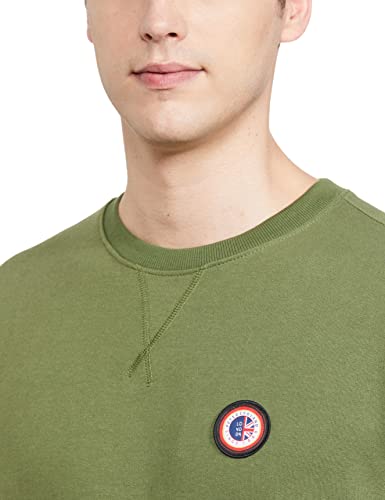Image of Peter England Men Sweatshirt Olive