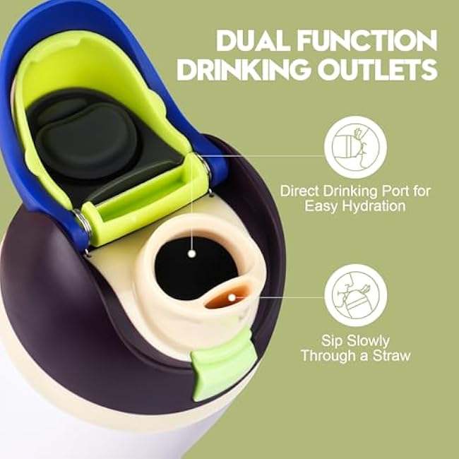 Replacement Lid for Owala Freesip, Compatible with Owala Cup 16oz 24oz 32oz 40oz, One Button Water Bottle Top Lid Replacement Accessory, Leakproof, BPA-Free - Celestial Sphere