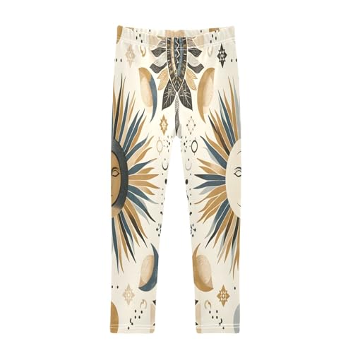 Toddler Girls Leggings Printed Yoga Pants Leggings Graffiti Sun Moon for Kids