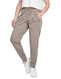 LAPASA Damen leichte Trainingshose Sporthose L81 (Taupe, Small)