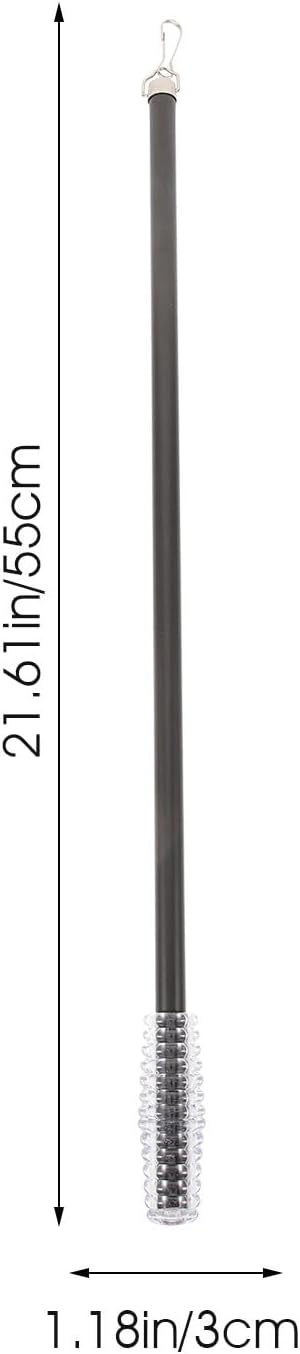 CANIGHT Curtain Pull Rod 50cm for Vertical Blinds and Curtains Aluminium Alloy and Plastic Material Simple Design Practical Tool Window Blind Tilt Wand for Office and Home Use