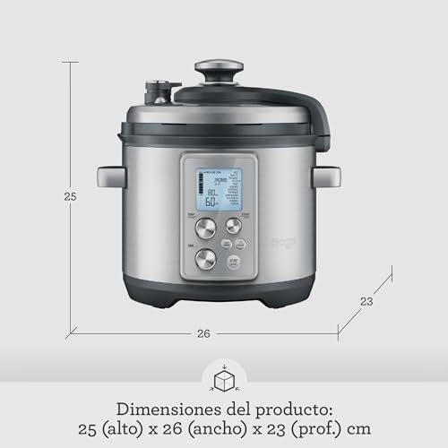 Miniatura 7 de Sage - The Fast Slow Pro - Cocción A Presión, Cocción Lenta, Saltear, Cocinar Al Vapor, Guisar, Acero Inoxidable Cepillado