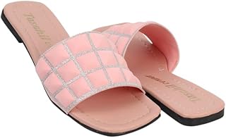 سليبر حريمى فلات جلد فى قماش 781 روز 39