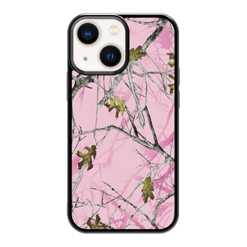 qizjio Pink Camo Phone Cases Shockproof Protective Hunting Phone Case for iPhone 13 Mini