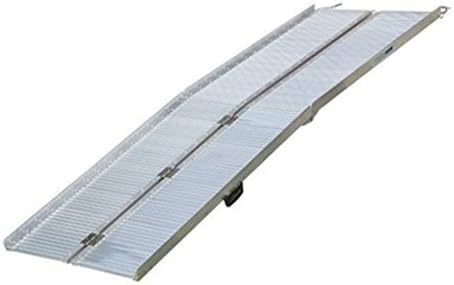Tenive 10' Portable Wheelchair Ramp Handicap Ramp Folding Suitcase Scooter Ramp Aluminum Wheelchair Threshold Ramp