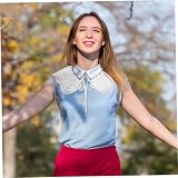 AKOOSY Odpinany Koronkowy Kołnierz Kobiet z Haftem Fałszywy Kołnierz Do Bluzek i Sukienek Elegancki i Oddychający Dodatek Do Stylizacji Sztuka