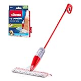Vileda 1·2 Spray Max, Fregona Mopa con Spray pulverizador, Friega el suela sin cubo, Botella 650ml, Recambio reutilizable de microfibra, Para todo tipo de suelos