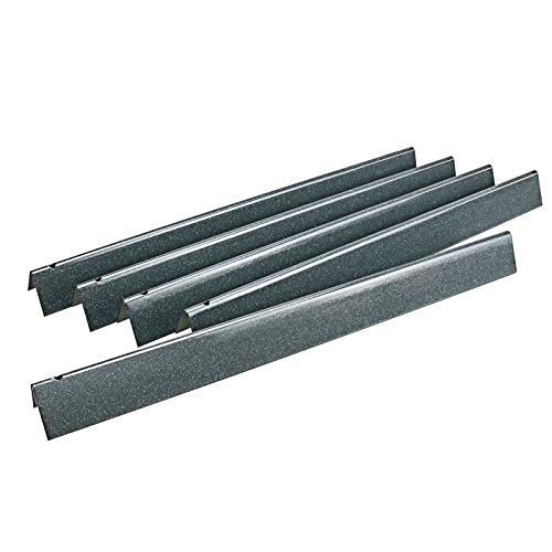Uniflasy 7534, 7535 21.5 Inch Porcelain Enameled Flavorizer Bar for Weber Spirit E-200 S-200 E-210 S-210 with Side Control Knob, Genesis Silver A, Spirit 500, 5 Pack