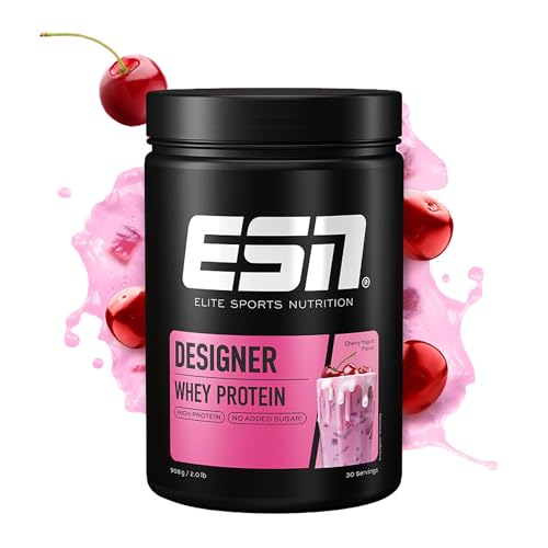 ESN Designer Whey Protein Pulver, Protein Pulver, Cherry Yogurt, 908g, 0.9 kg, 30 Portionen