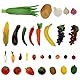 Woration 30Stück Plastik Künstlich Obst Gefälschte Gemüse Simulation Schaumstoff Mini Früchte Satz Lebensecht Lebensmittel Modell Tisch Dekoration Haus Fotoshooting Festspiele
