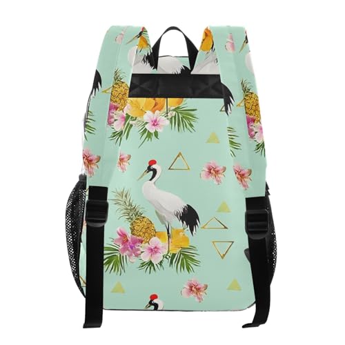 Pineapple Crane Clear Backpack Heavy Duty Clear Bookbag for School Transparent Backpacks for Boys Girls Adults3