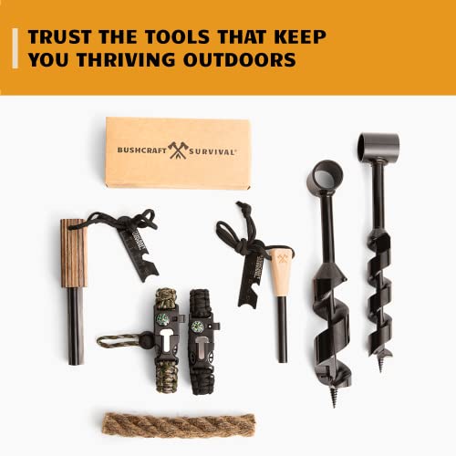 Buschcraft Survival Jumbo Jute Rope - Waterproof Tinder Rope 5 Pack - Camping And Backpacking Fire Starter #TOP6