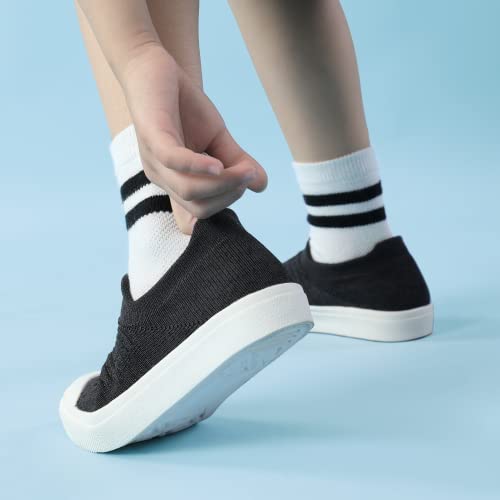 Dream Pairs Sneakers Boys Girls Machine Wash Little Kids Lightweight Slip-On Walking Shoes With Laundry Bag Dark Grey Size 4 Big Kid Sdfs2309K #TOP5