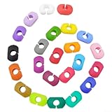 Marcadores de copa de vino de sílice, paquete de 24 identificadores de bebidas coloridos para fiestas, localiza rápidamente tu vaso, accesorios de fiesta divertidos y reutilizables, adecuados para