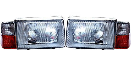 Swedish Car Parts European E Code Glass Conversion Headlight Assembly Set FITS Volvo 240 244 86-93