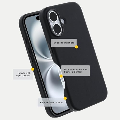 Coque iPhone 16 Pro Max OtterBox cuir noir avec câble USB-C - 6