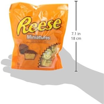 Reese Chocolate Candy Peanut Butter Cups, Miniatures, 230 Gram - 3