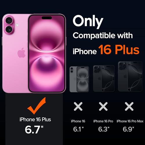 Image of ivoler 3-in-1 Case for iPhone 16 Plus 6.7 inch, Clear