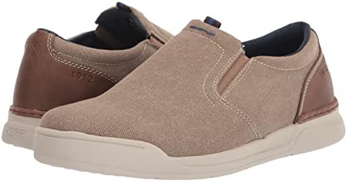 Nunn Bush Men's KORE Tour Canvas Plain Toe Slip-On Athletic Style Sneaker Loafer, Stone, 13 Wide | Image 6