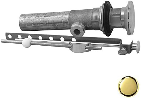 Pop-up Lav Drain with Overflow Holes - PVD Polished Brass