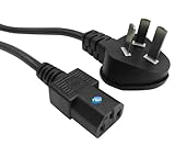 SIMPLETEK - Cavo di Alimentazione 1,5m per Desktop UPS, Alimentatore C13 Tipo F, Spina Tipo-I, Cavo Power Cinese Australiano, Adatto a Dispositivi Elettronici