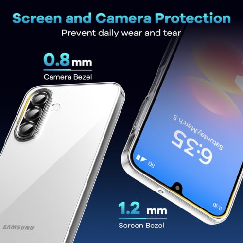 caslord Transparent Hülle Kompatibel mit Samsung Galaxy A18 / A17 – Ansicht 2