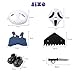 Halloween Clothes for Labubu Halloween Scary Mask for 15-17cm Doll Accessories, Cute Halloween Costumes Set Included Mask, Outfit, Shoes, Knife(2 sets)