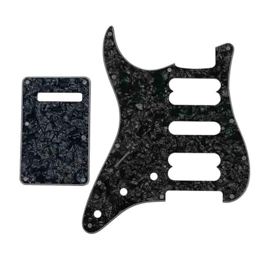 ギター部品 St ピックガードバックプレート付き左利きクラシックプレーヤー ST HSH エレキギター 11 穴(4Ply 1)