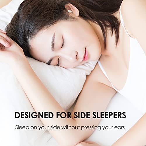 Xmenha Sleep Earbuds Noise Cancelling for Sleeping Bluetooth Headphones Ultra Smallest Invisible Mini Hidden Wireless Ear Buds for Side Sleepers Quieton Tiny Sleepbuds Stereo HiFi Sound Earphones - Thumbnail 4