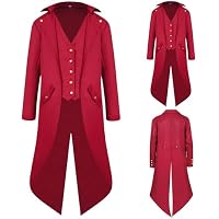 NFAOEGJ Disfraz medieval para hombre, estilo victoriano,