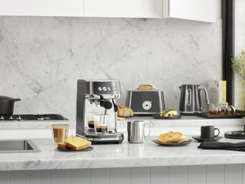 Breville the Bambino Plus Espresso Machine with Auto Milk Frother, Espresso Maker with Seconds Heat Up, Cappuccino & Latte Machine for Home, BES500BST, Black Stainless Steel by Breville - Image 3