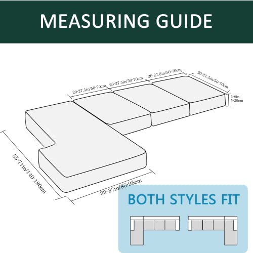 Efelim Velvet Sofa Slipcovers For L Shape Chaise Lounge Cover, Stretch 1 2 3 Seat Loveseat Sofa Cover Anti-Slip Couch Cushion Cover For Pet Kid (Orange,L Shape:chaise+3Seat(3Pcs)) #TOP4