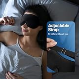Umisleep Sleep Mask, Women Men 2026 3D Weighted Eye Mask Blocking Lights Sleeping Mask, Relieve Stress, Headache Eye Cover Adjustable Strap,120g Blindfold for Travel/Nap/All Night Sleeping - Image 7