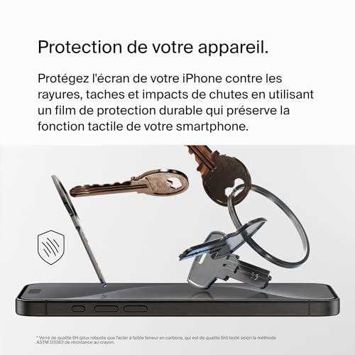 Belkin ScreenForce UltraGlass 2 pour iPhone 15 Pro Max - vue 5