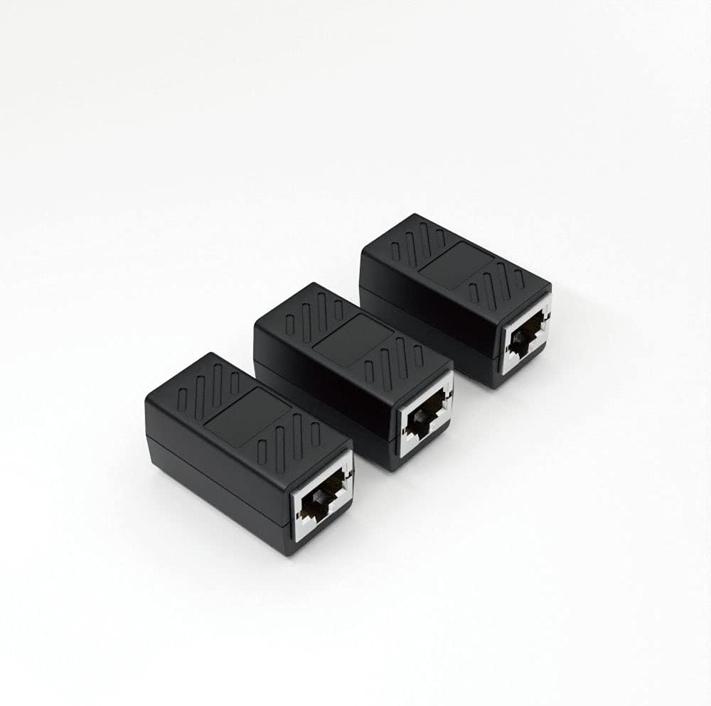 Aeria AR-LJ1-SET Setagaya Electric Nakamachi 1-Chome LAN Cable, Extension Relay, Connector, RJ45, CAT6A, 10 Gigabit Compatible