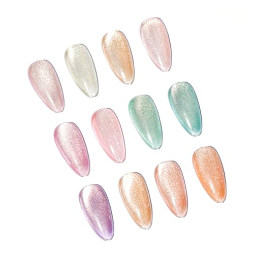 GELIKE EC Cat-Eye Gel Nail Polish: Luxury Gold Shimmer 12