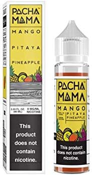 Charlies Pacha Mama Premium E-Liquid 50 ml Short Fill Vape Vaping Juice e-Liquid 70/30 VG/PG Mango Pitaya Pineapple Flavour Nicotine Free E-Cigarettes Quit Smoking