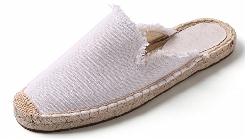U-lite women's simple mule breathable flat espadrilles shoes whit…