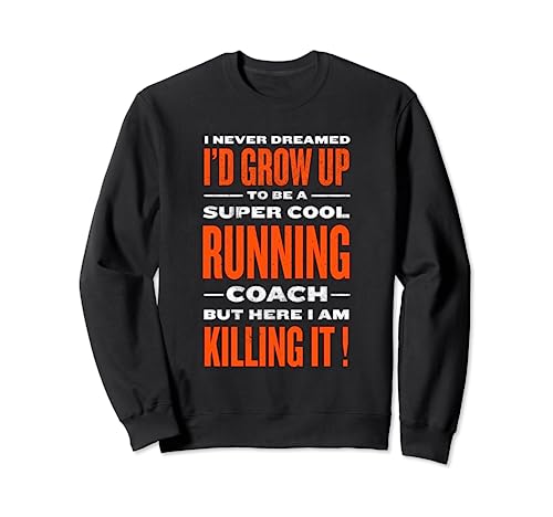 Cool Running Coach Funny Runner Humor Entrenador para correr Sudadera