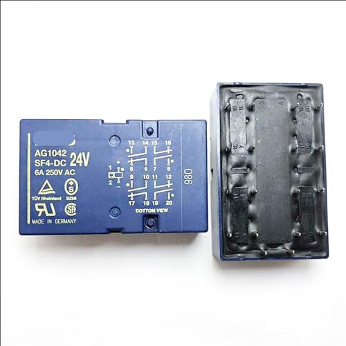 Relé SF4-DC24V con capacidad de 6A y 18 pines para un control estable