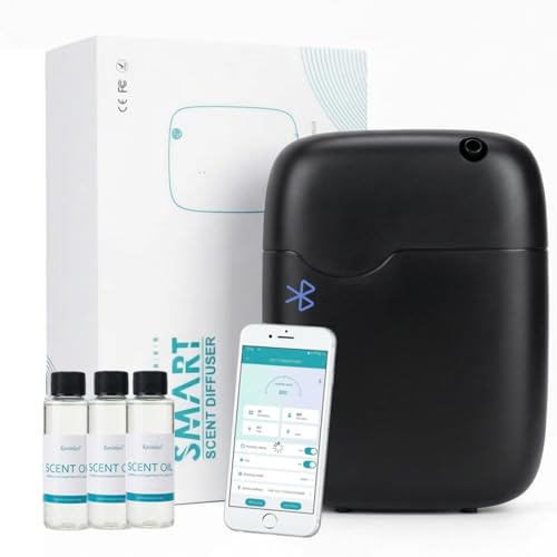 Difusor de Aceites Esenciales Kevinleo Sin Agua Bluetooth