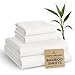 Bamboo Sheets King Size Sheets - 100% Organic Bamboo King Sheets Cooling Sheets King Deep Pocket King Bed Sheets King Size Sheet Set King Size Bed Sheets Extra Deep Pocket King Sheets White King Sheet